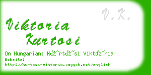 viktoria kurtosi business card